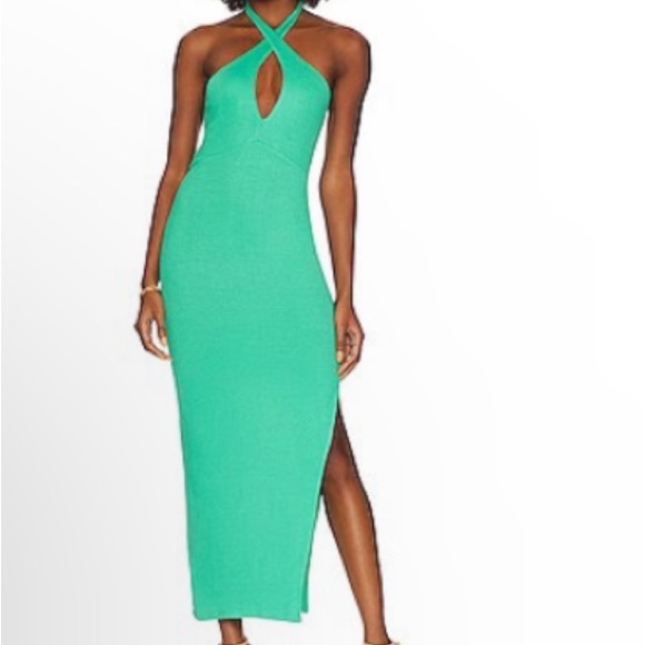 Revolve Tyra Dress in Green - Picture 1 of 5
